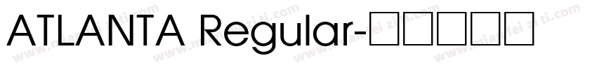 ATLANTA Regular字体转换